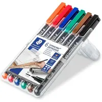 Staedtler Lumocolor permanent universele pen M 317 - Box 6 kleuren