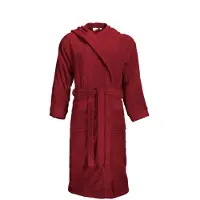 The One Towelling Badjas Burgundy Capuchon - L/XL