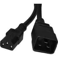 DINIC C13 - C20 stroomkabel voor UPS/PDU - 3x 1,00mm / zwart - 3 meter