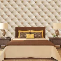 Karo-art Fotobehang - Slaapkamer - Beige