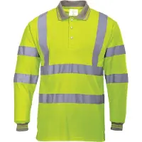 Portwest Hi-Vis Lange Mouw Poloshirt S277