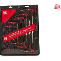 AOK 9 Delige Professionele T-Greep Inbusset Metrich