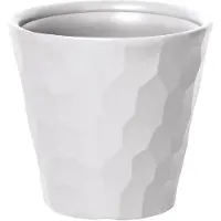 Prosperplast Bloempot Buiten Rond Rocka 35cm WIT Prosperplast