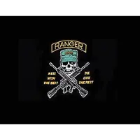 Fostex vlag US Ranger zwart
