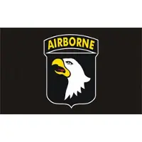 Fostex vlag Airborne 101e division zwart