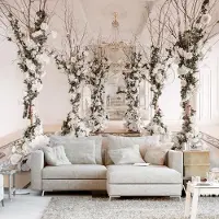 Karo-art Fotobehang - Bloemen Kamer