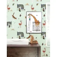 Kek Amsterdam Wallpaper Forest Animals, green