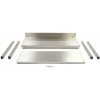 Maxima Roestvrijstalen Werktafel 'Deluxe' met achteropstand 2000 x 700 mm