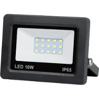 Hofftech LED Straler voor oprit of garage verlichting - 10W - Zwart -Waterdicht IP65