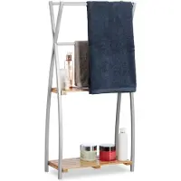 Relaxdays Handdoekhouders + handdoekhaken, Handdoekhouder staand