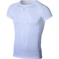 BBB Cycling Ondershirt Wielrennen MeshLayer - Onderkleding Wielrennen - Ondershirt Fietsen Sportshirt - Onderkleding Wielrennen - Korte mouwen - Wit - Maat XL/XXL BUW-09