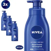 Nivea Verzorgende Body Milk met Pomp 3x400ml