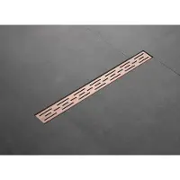 Saniclear Copper douchegoot 70x7cm geborsteld koper