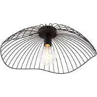 QAZQA Design plafondlamp zwart 50 cm - Pua