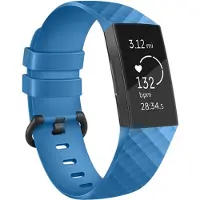 IMoshion Siliconen bandje voor de Fitbit Charge 3 / 4 - Blauw
