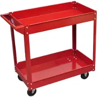 vidaXL Gereedschapstrolley 100 kg rood