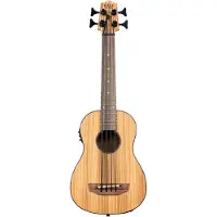 Kala U-Bass Zebrawood Fretted bas ukelele met gigbag