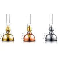 Karlskrona Lampfabrik Nattlampan paraffine-lamp nikkel