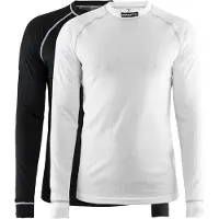 Craft Active 2-Pack Tops Thermoshirt Heren - Black/White