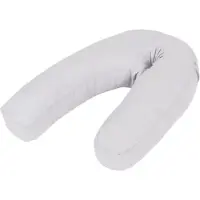 vidaXL Zwangerschapskussen J-vormig 54x(36-43) cm grijs