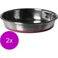 Adori Durapet Rvs Bak Non-Slip - Kattenvoerbak - 2 x 13 cm Kat