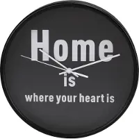Hama Wandklok PG-260 Design Home Is Where Your Heart Is Geluidsarm