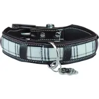 Happy house Halsband Ruit 35mm -lang 38 cm - verstelbaar van 25-33 cm