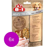 8In1 Freeze Dried 50 g - Hondensnacks - 6 x Kip