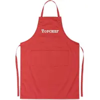 Kariban Mijncadeautje - Luxe schort - Topchef - rood