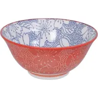 Tokyo Design Studio - Mixed Bowls Dot Sakura 14.8x6.8cm 500ml Blue/Red