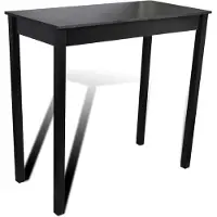 vidaXL Bartafel 115x55x107 cm MDF zwart