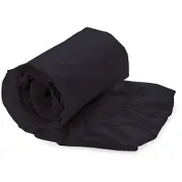 Refined Hoeslaken Basic Twill - Eenpersoons - 80x200 cm - Zwart