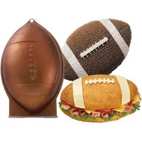 Wilton 3D Bakvorm Rugbybal 30x20x8cm