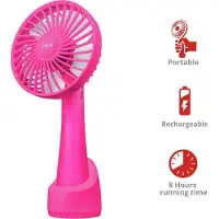 Trust Home & Office Ventu Go| Draagbare Ventilator | Oplaadbaar | met bureau-standaard