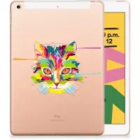 B2Ctelecom Apple iPad 10.2 | iPad 10.2 (2020) | 10.2 (2021) Tablet Back Cover Cat Color