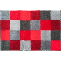 Floris Blocks - Badmat - 65x115cm - Red