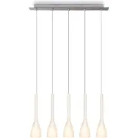 Linea Verdace Hanglamp Vase 5 - inox - 5x40w E14