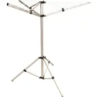 Highlander waslijn opvouwbaar 143 cm aluminium zilver