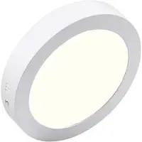 BES LED LED Downlight - Opbouw Rond 18W - Natuurlijk Wit 4200K - Mat Wit Aluminium - Ø225mm