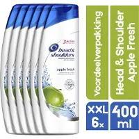 Head & shoulders XXL 6 x 400 ML voordeelverpakking - Apple Fresh - 6x 400ML - Shampoo
