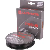 Ultimate Pro-8 Braid 0.30mm 19kg 150m Black - Gevlochten Lijn