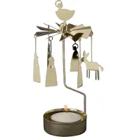 Pluto Design Rotary kaarsenhouder Kerst kribbe - goud
