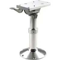 VETUS Sliding Gas Adjustable Seat Foot Zilver 50-60 cm