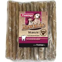 Flamingo Hondensnack Buffel Sigaretjes 12,5 cm 50 stuks - 4 / 6 mm x 50 stuks