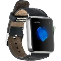 Bouletta Leren bandje - Apple Watch Series 1/2/3/4 (38&40mm) - Floater Black