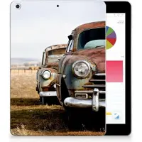 B2Ctelecom Apple iPad 9.7 2018 | 2017 Tablet Backcover met foto Vintage Auto