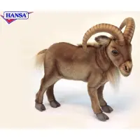 Hansa Pluche geit knuffel - 40 cm - boerderij knuffels - geiten
