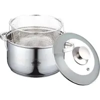 Peterhof frituurpan 24 x 20 cm rvs zilver 3 delig