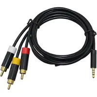 Coretek 3,5mm Jack 4-polig - Composiet audio video kabel - versie links/rechts/massa/video (TRRS) - 1,4 meter