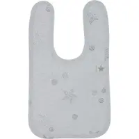 Pericles slabbetje Star small 32 cm lichtgrijs